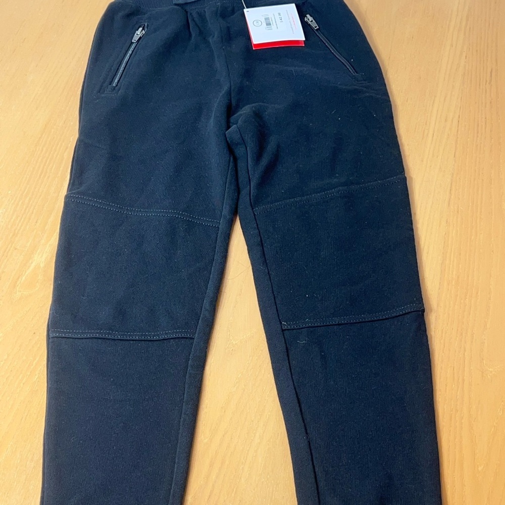 Hanna Andersson Black boys joggers Cotton NEW NWT